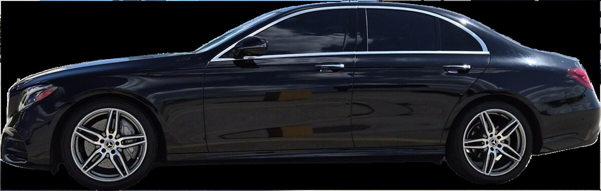 Mercedes-Benz E350 executive sedan available to rent from OG Lux Auto